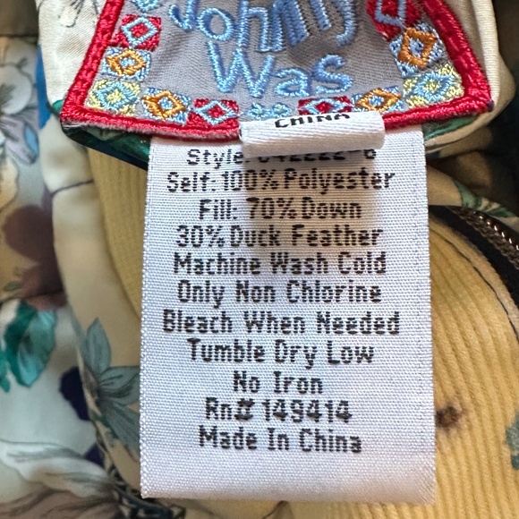 Johnny Was Tivoli Anakin Reversible Puffer Jacket NWOT Sz S - Picture 16 of 17